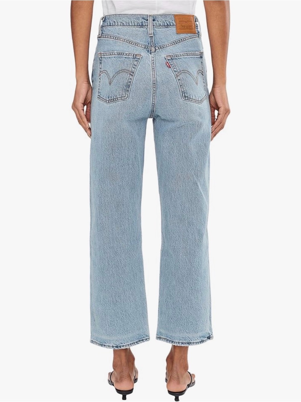 Levi's Premium Ribcage Straight Ankle Jeans Boot  Denim High Rise Waist Size 27